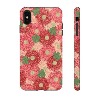 Pink Chrysanthemums Vintage iPhone Case