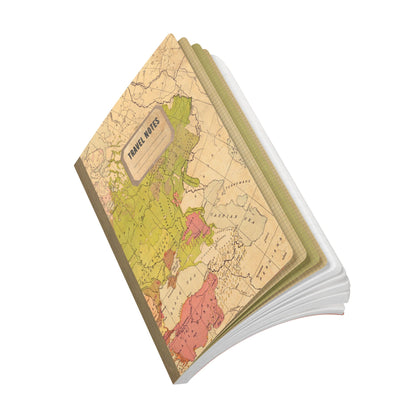 People of Europe Vintage Map | Softcover Travel Journal with Inside Illustrations
