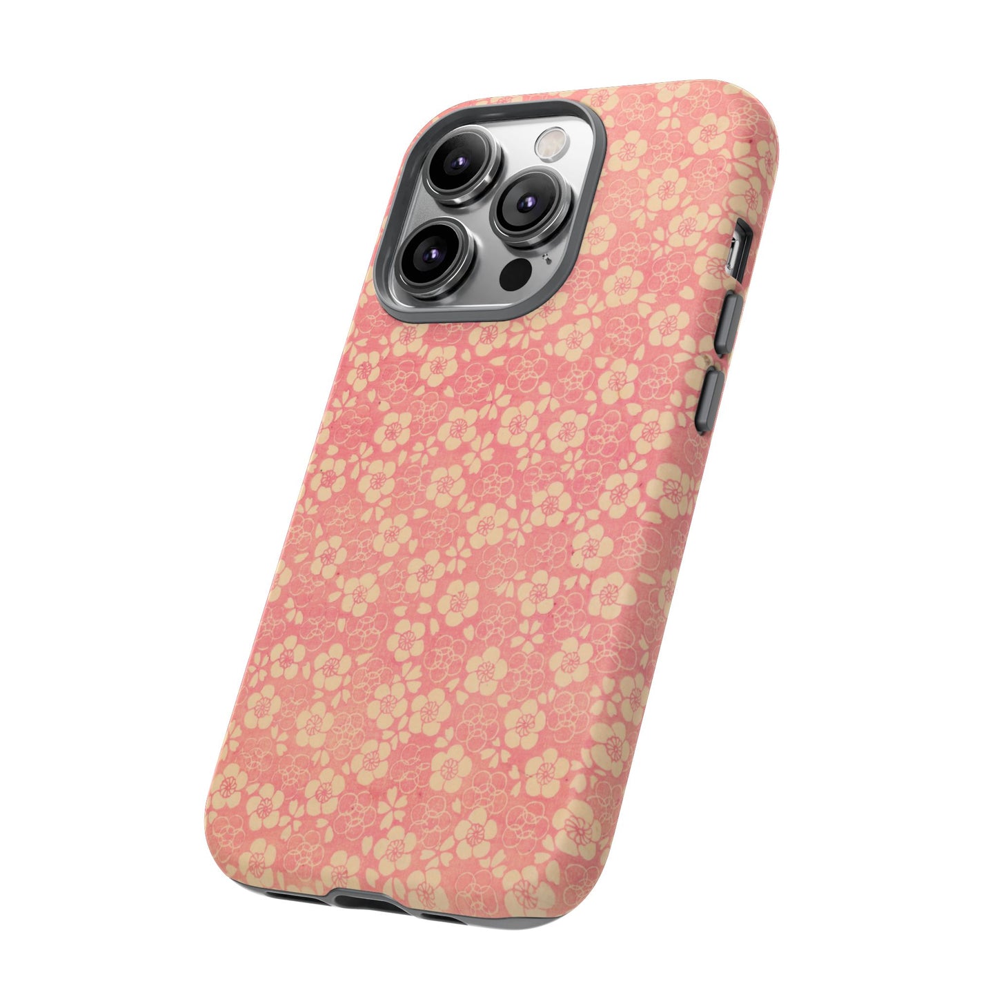 Pink Pattern Scattered Flowers iPhone Case