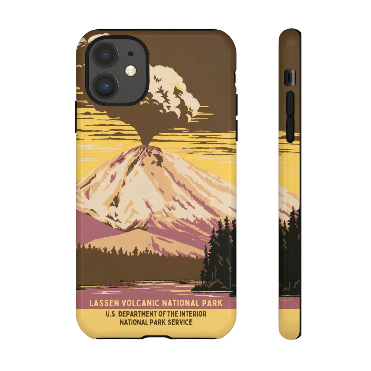 Lassen Volcanic National Park Retro iPhone Case
