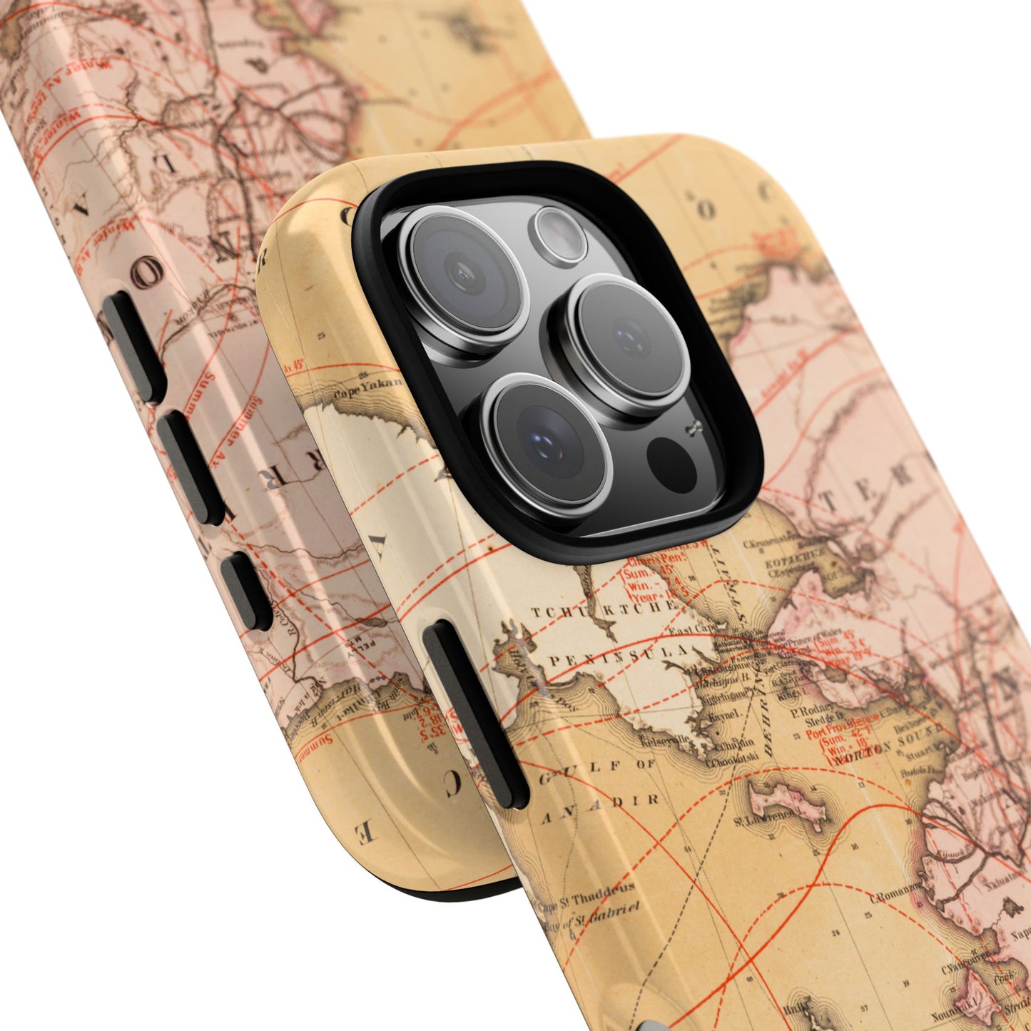 Alaska Territory Antique Map iPhone Case