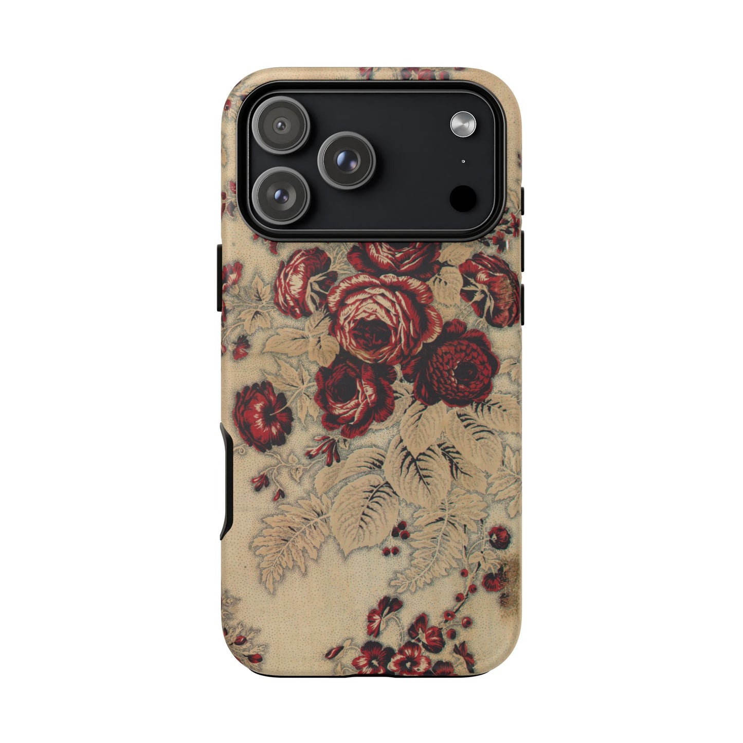 Red Roses Vintage iPhone Case