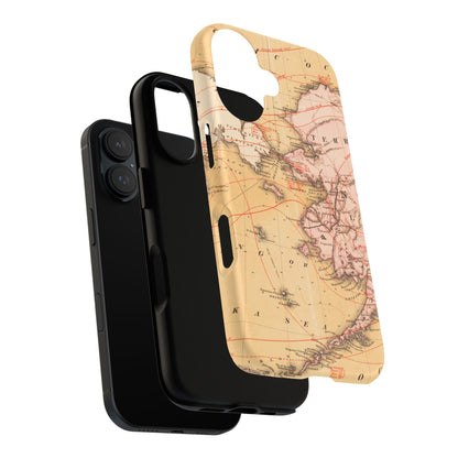 Alaska Territory Antique Map iPhone Case