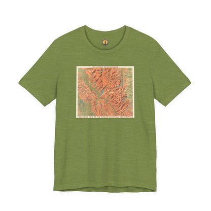 Glacier National Park Vintage Map Tee