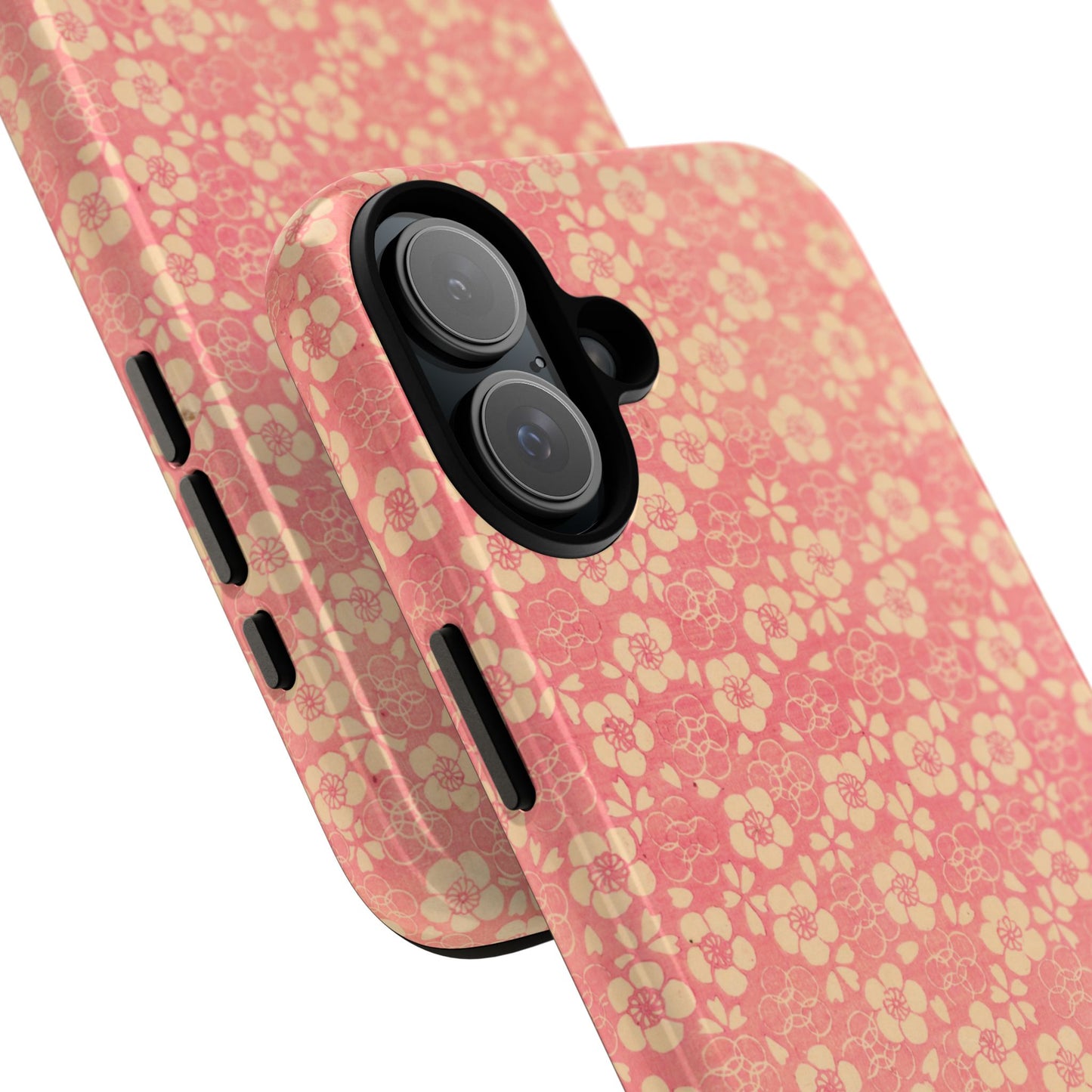 Pink Pattern Scattered Flowers iPhone Case