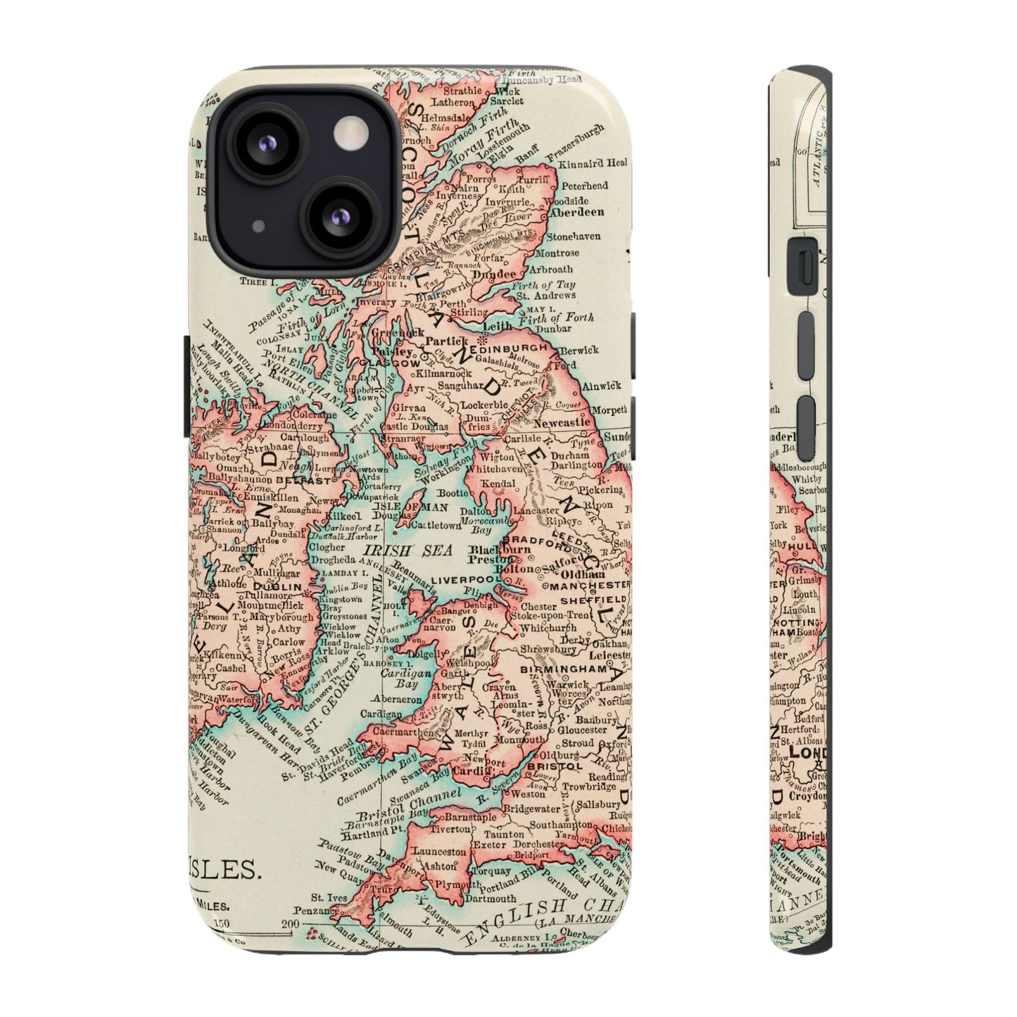 British Isles Vintage Map iPhone Case