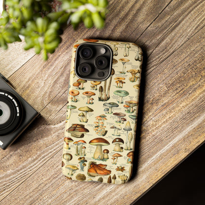 Mushrooms Vintage Field Guide iPhone Case