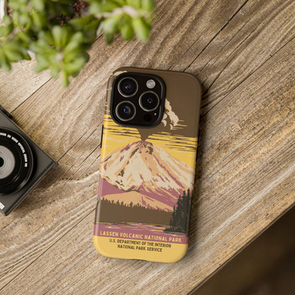 Lassen Volcanic National Park Retro iPhone Case