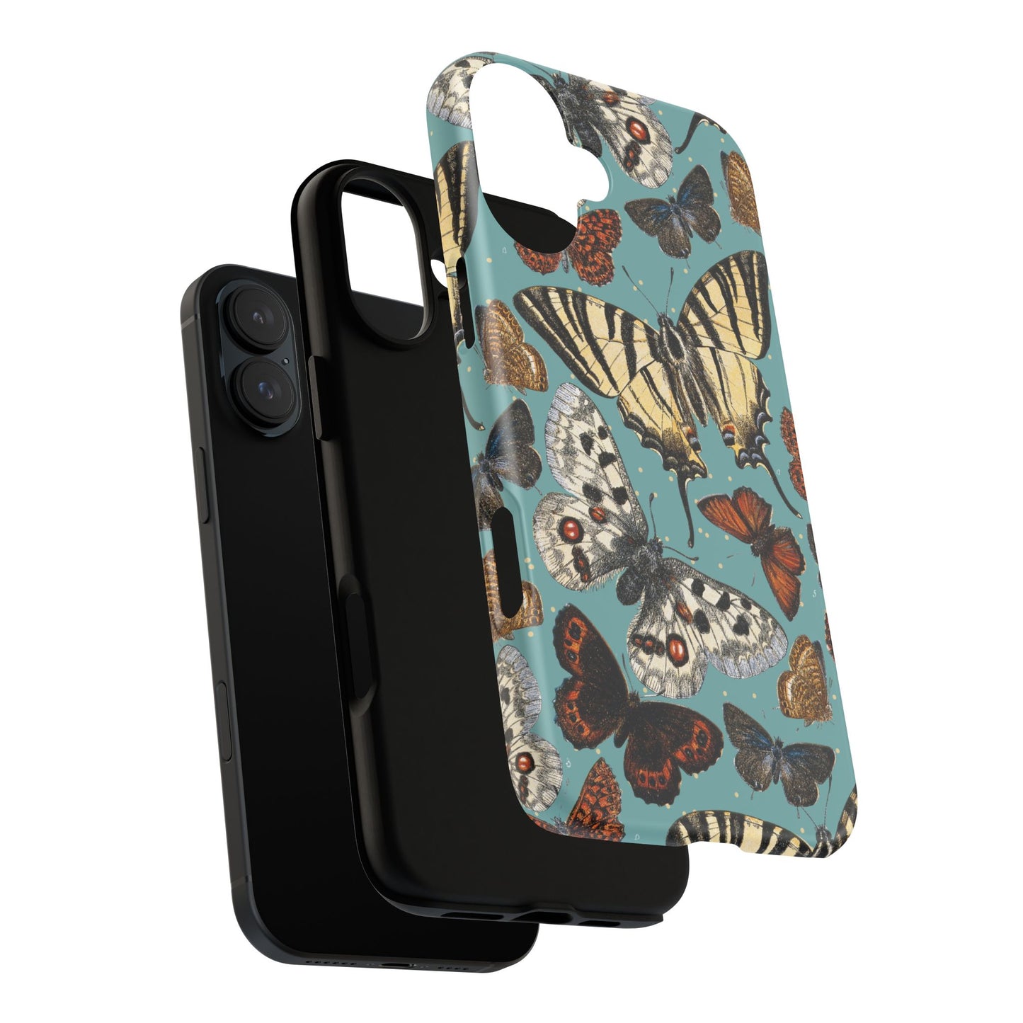 Butterflies Vintage Illustration iPhone Case