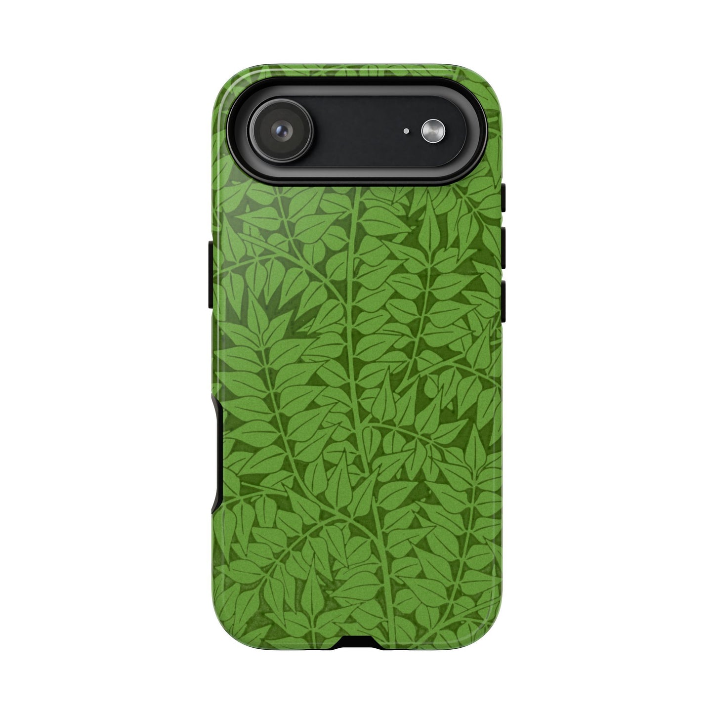 Antique Green Branch Pattern by William Morris iPhone Case