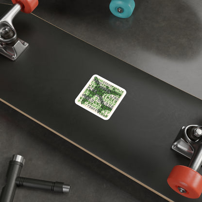 Green Retro Aviation Alphabet Sticker :: All-Weather, Water-Resistant Vinyl (5 sizes)