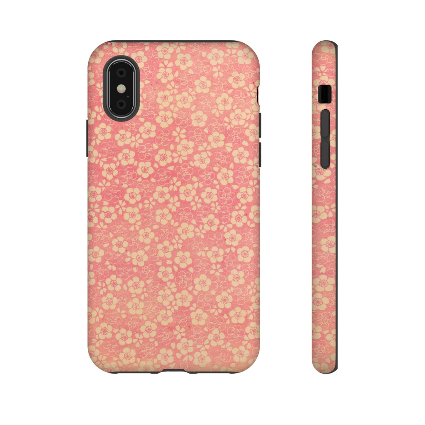 Pink Pattern Scattered Flowers iPhone Case