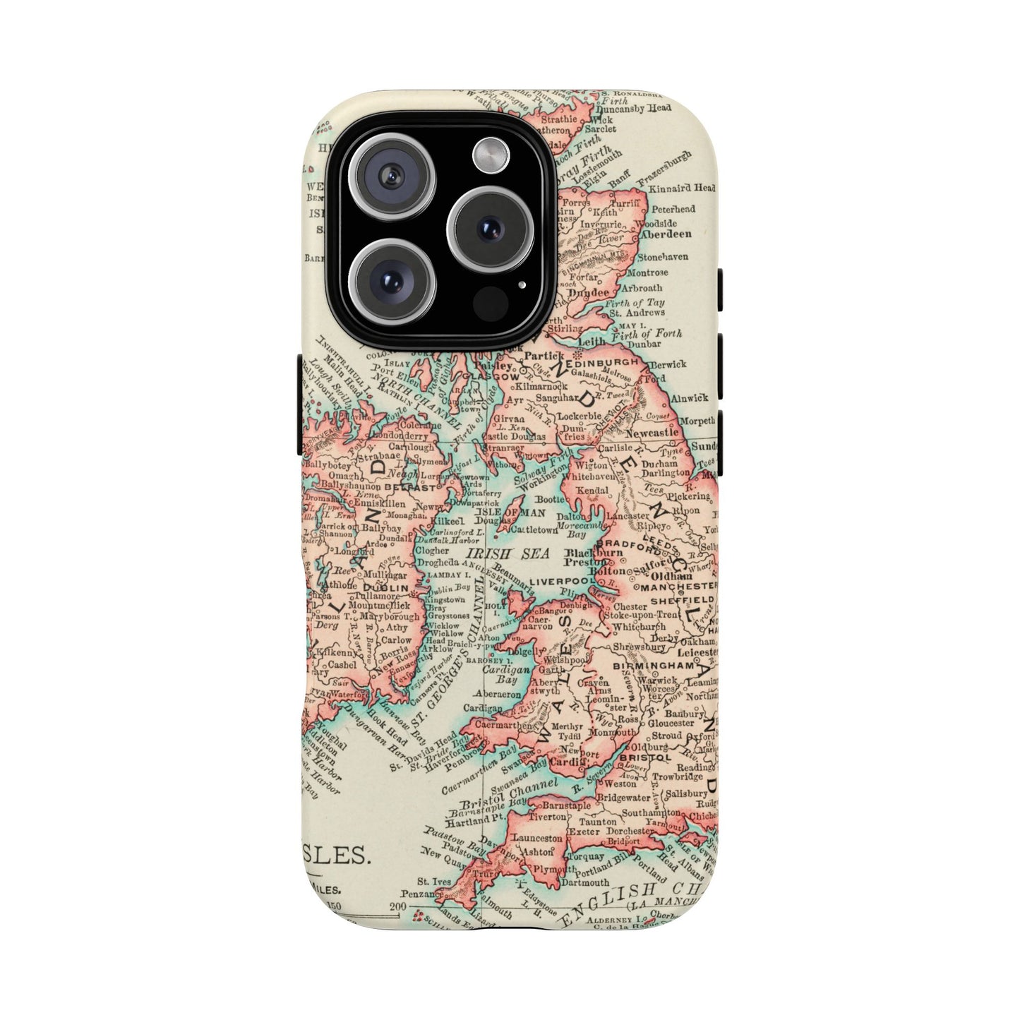 British Isles Vintage Map iPhone Case