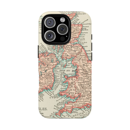 British Isles Vintage Map iPhone Case