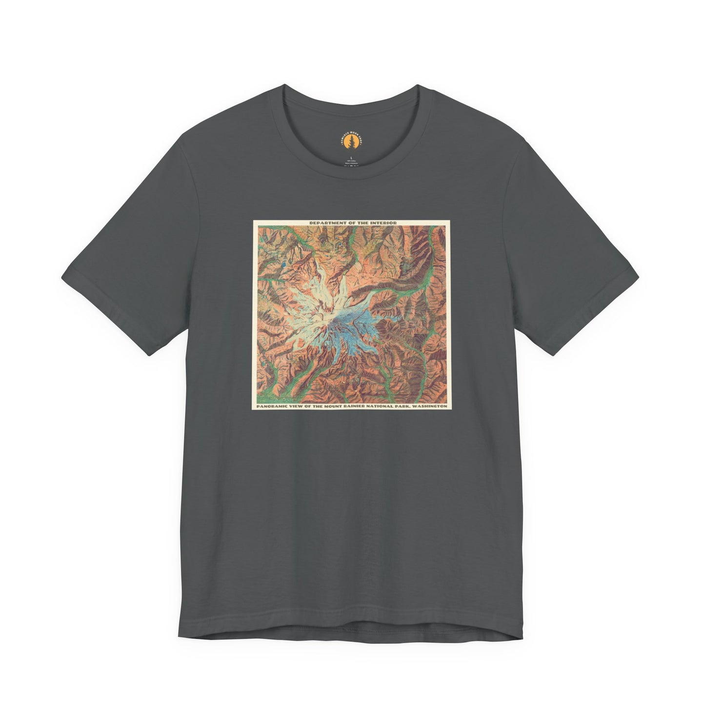 Mount Rainier Vintage Map Tee