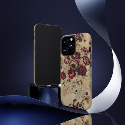 Red Roses Vintage iPhone Case