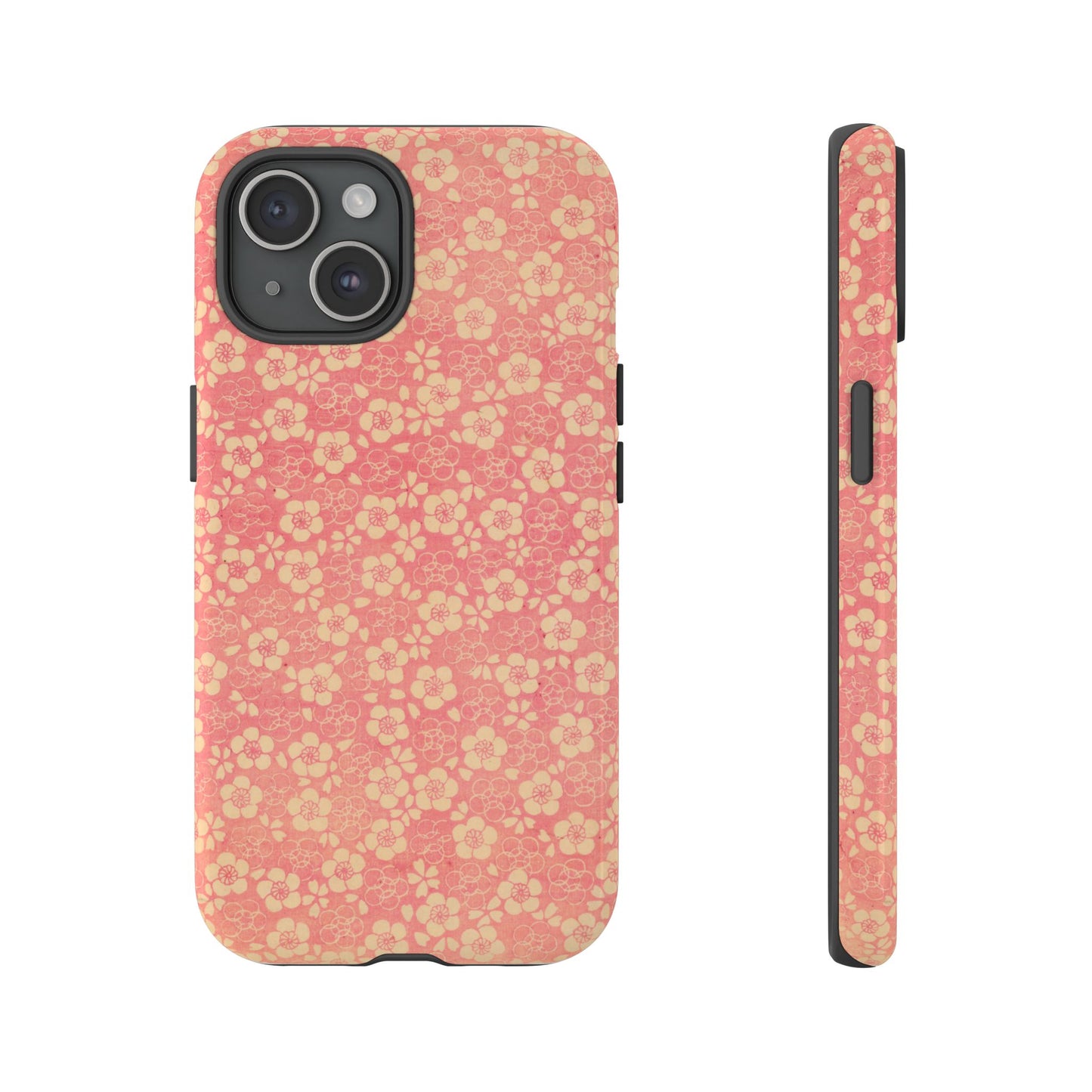 Pink Pattern Scattered Flowers iPhone Case