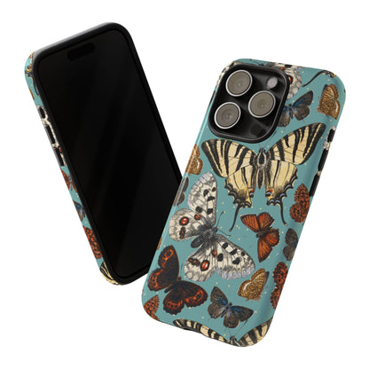 Butterflies Vintage Illustration iPhone Case