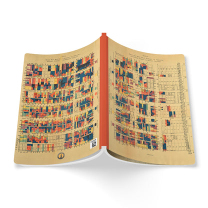 Chicago Vintage Wage Map | Softcover Notebook with Inside Maps
