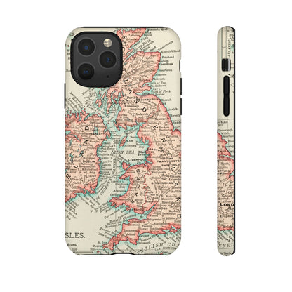 British Isles Vintage Map iPhone Case