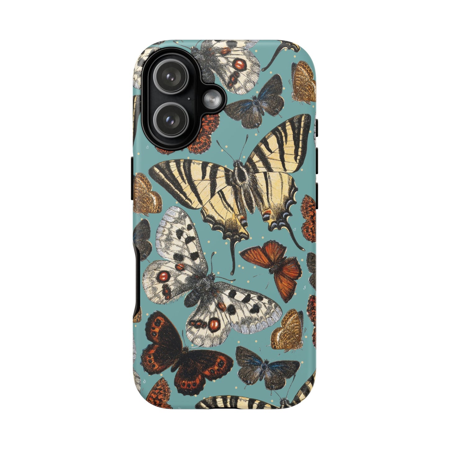 Butterflies Vintage Illustration iPhone Case
