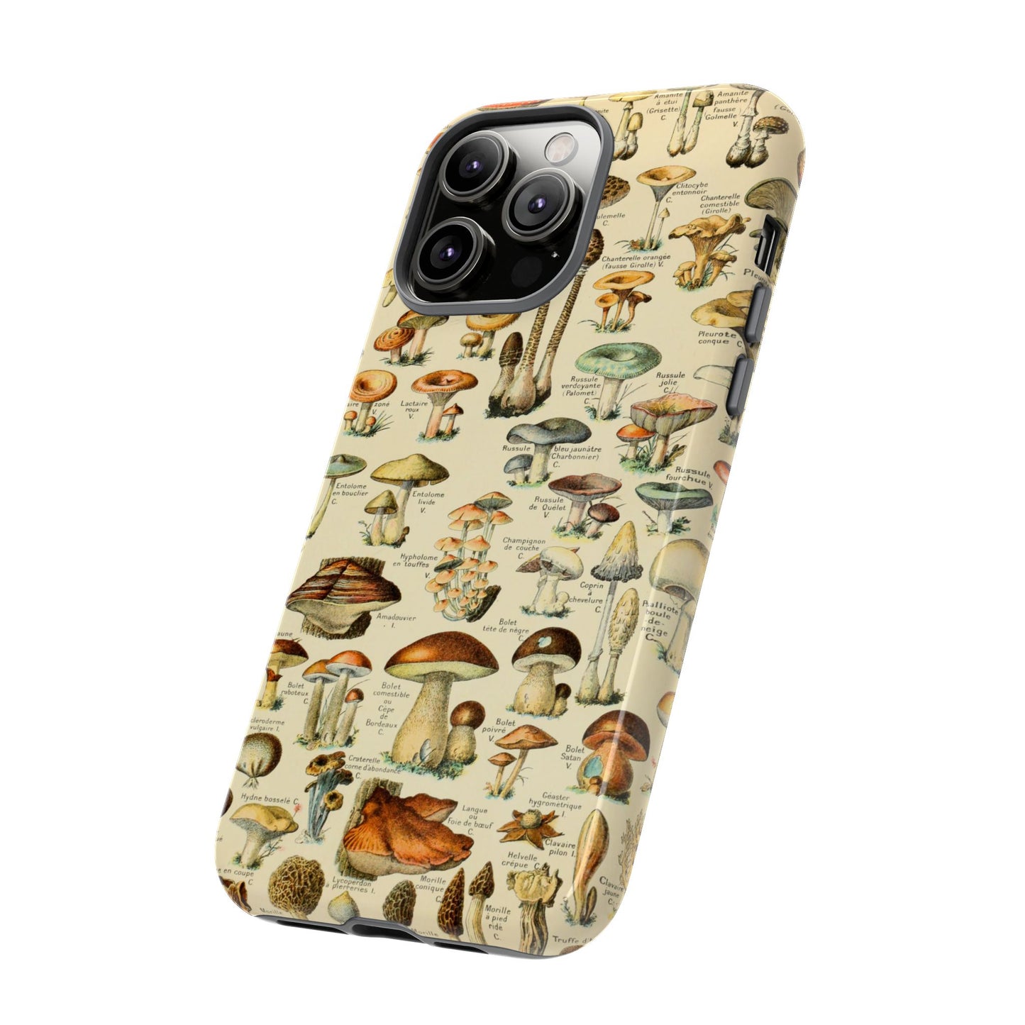 Mushrooms Vintage Field Guide iPhone Case