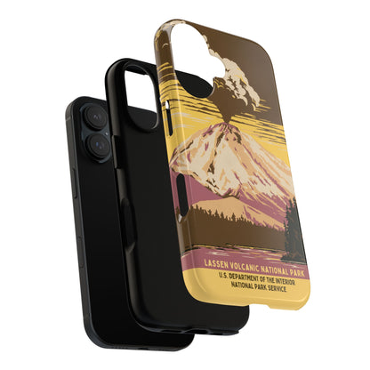 Lassen Volcanic National Park Retro iPhone Case