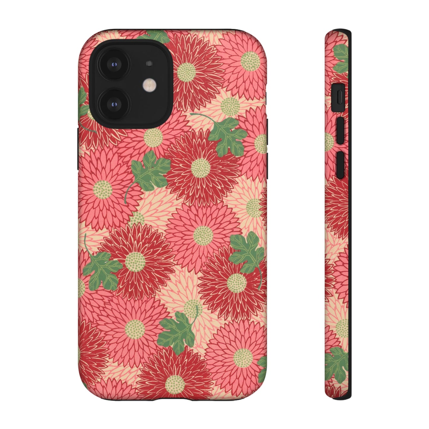 Pink Chrysanthemums Vintage iPhone Case