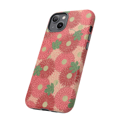 Pink Chrysanthemums Vintage iPhone Case