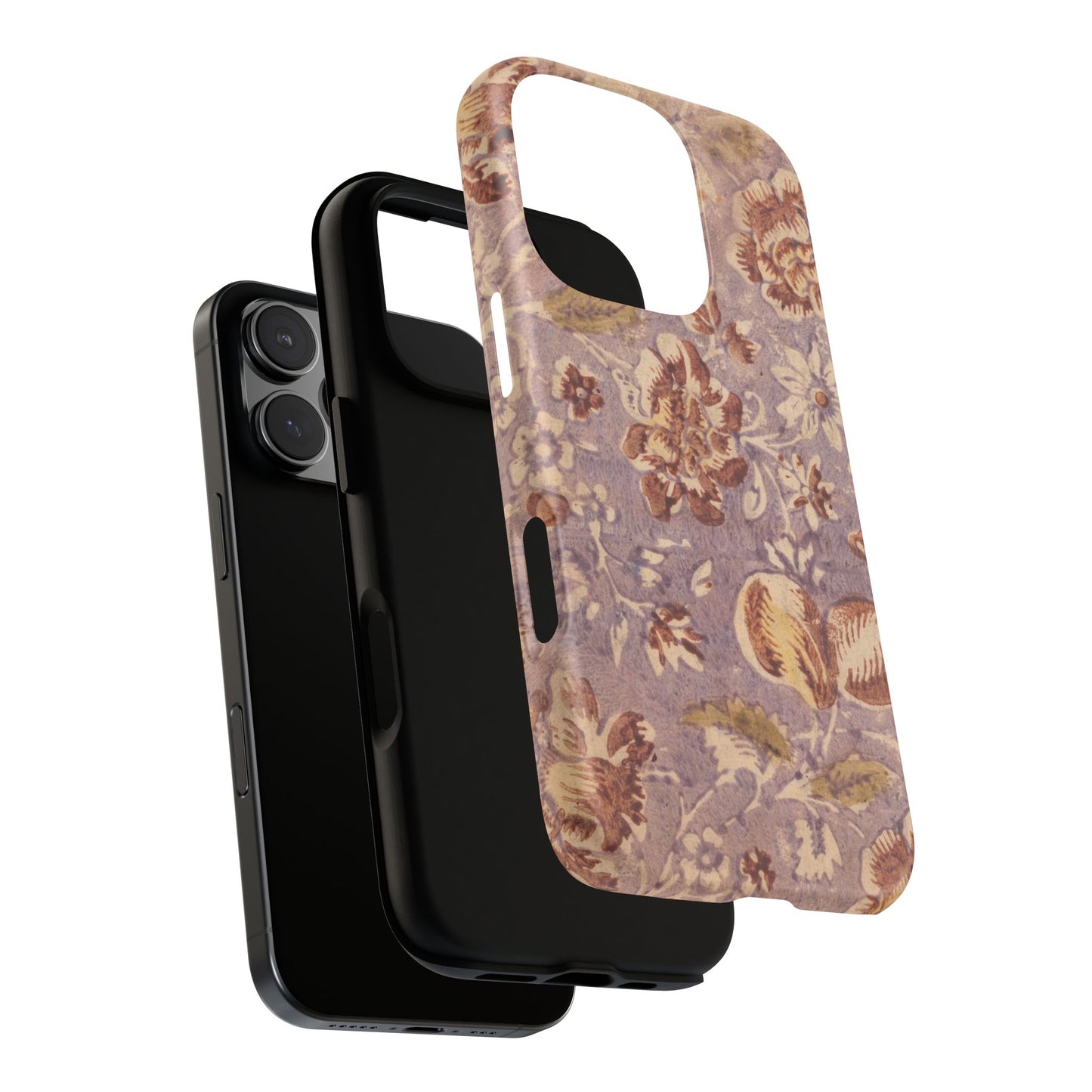 Vintage Lavender & Rose Fruit & Floral iPhone Case