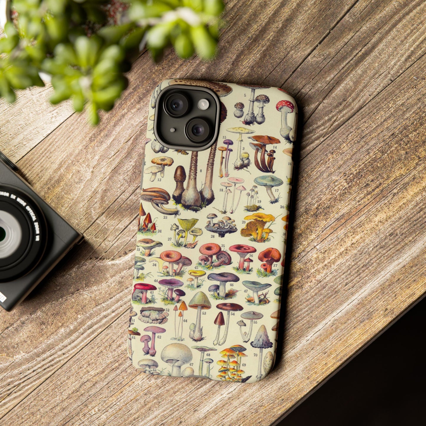Antique Forager Fungi iPhone Case