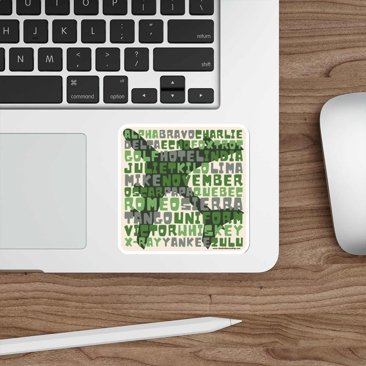 Green Retro Aviation Alphabet Sticker :: All-Weather, Water-Resistant Vinyl (5 sizes)