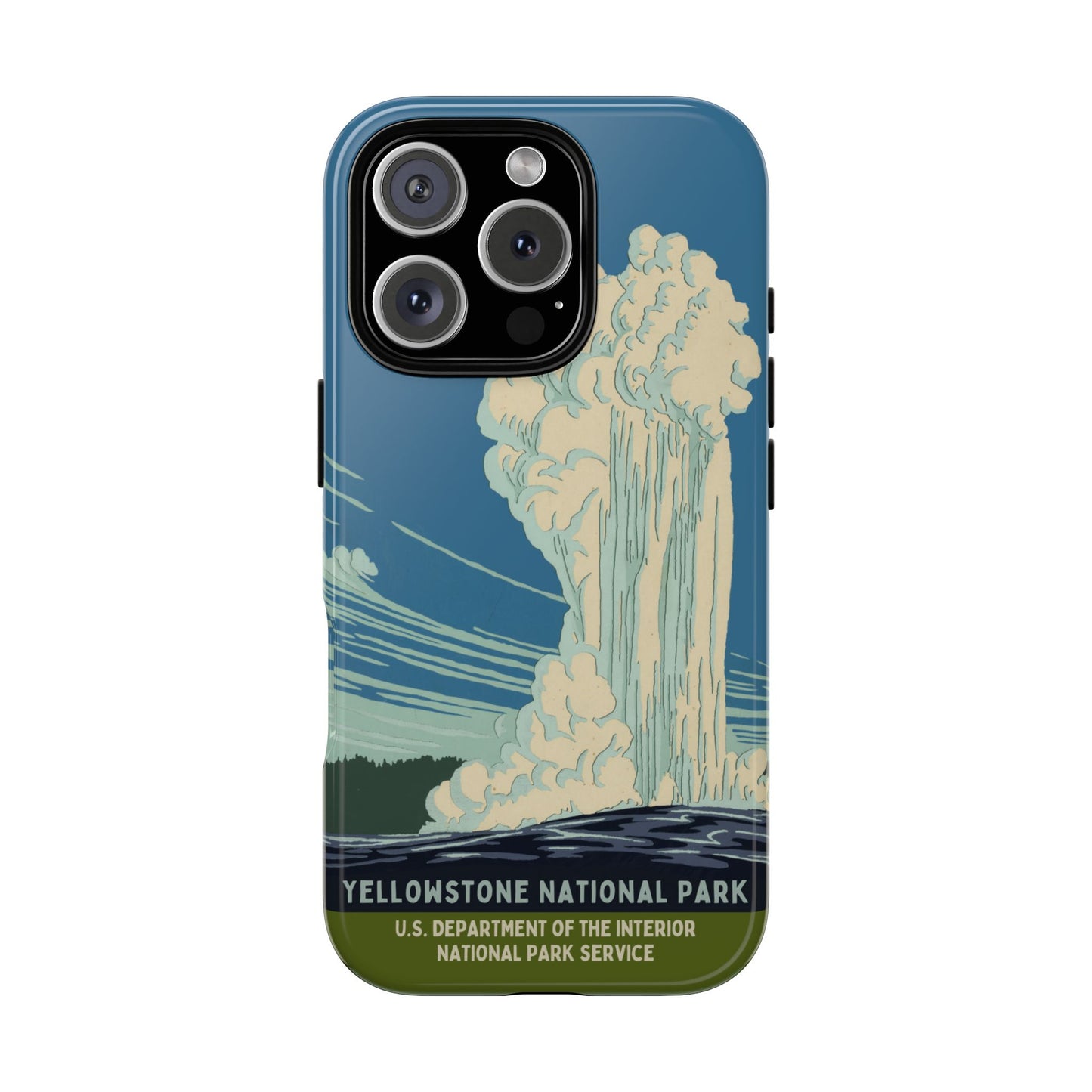 Yellowstone National Park Retro iPhone Case