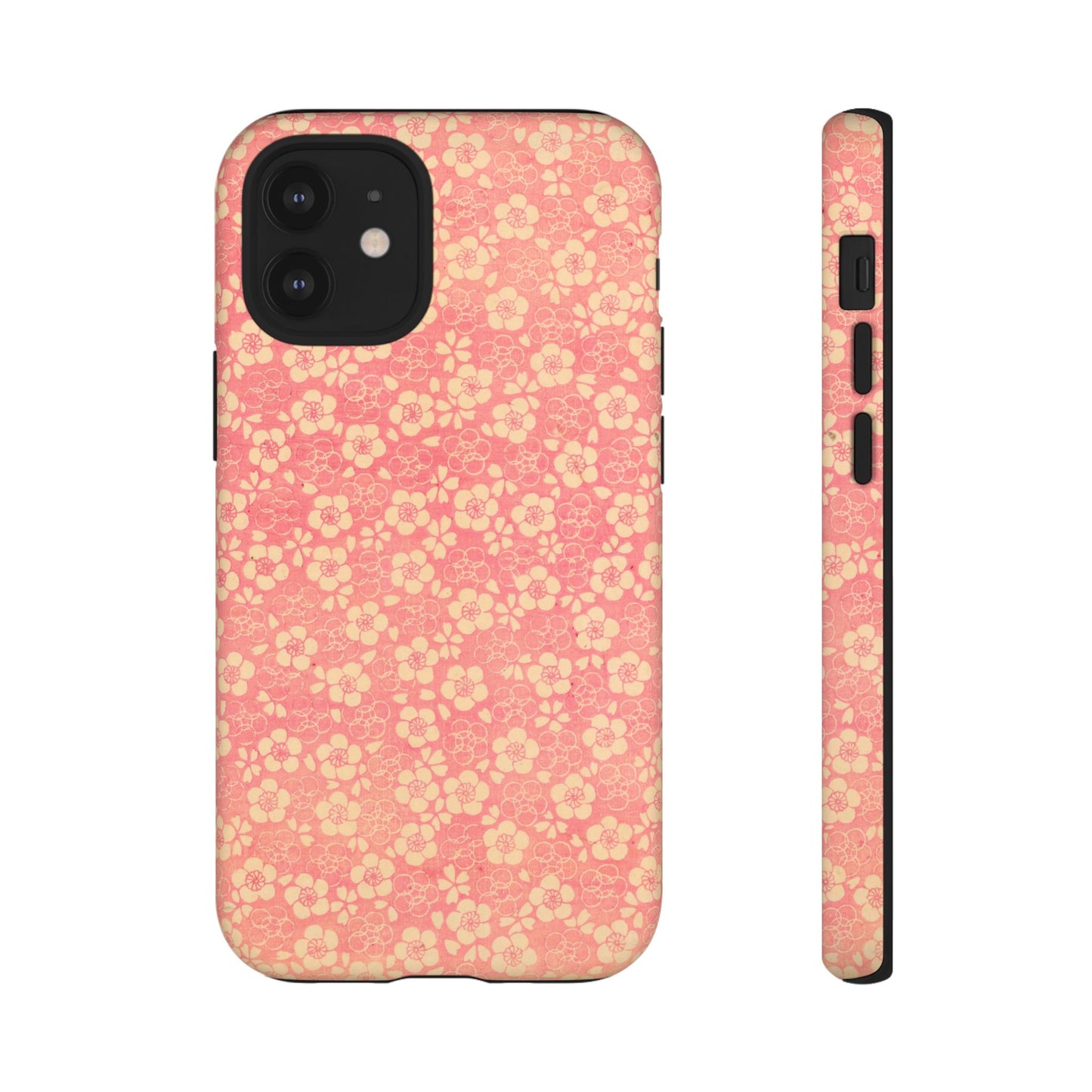 Pink Pattern Scattered Flowers iPhone Case
