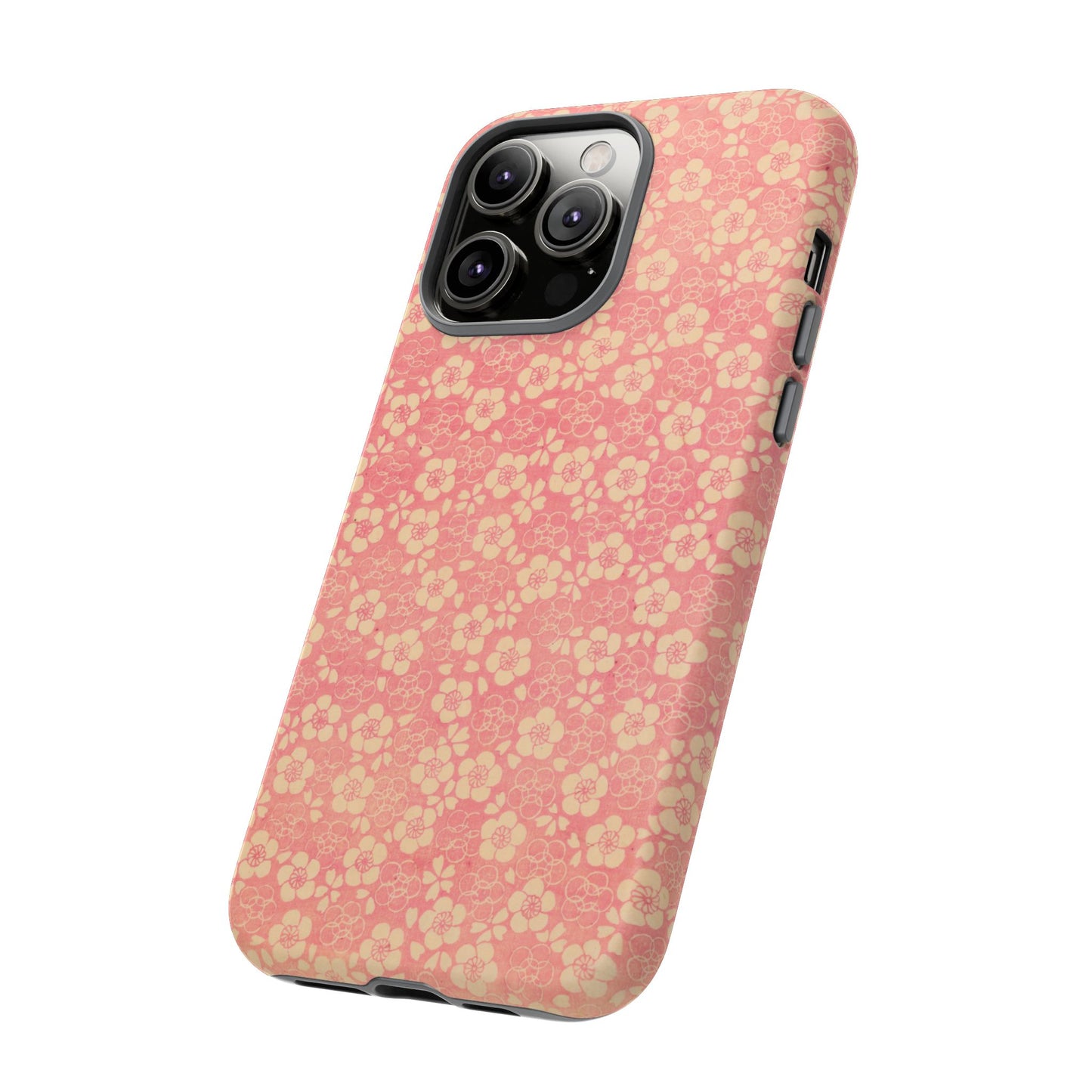 Pink Pattern Scattered Flowers iPhone Case