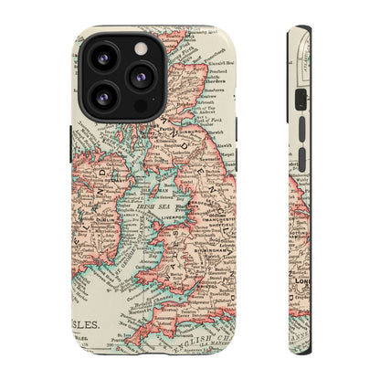 British Isles Vintage Map iPhone Case