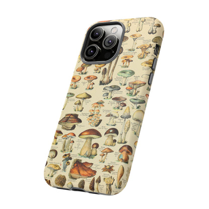 Mushrooms Vintage Field Guide iPhone Case