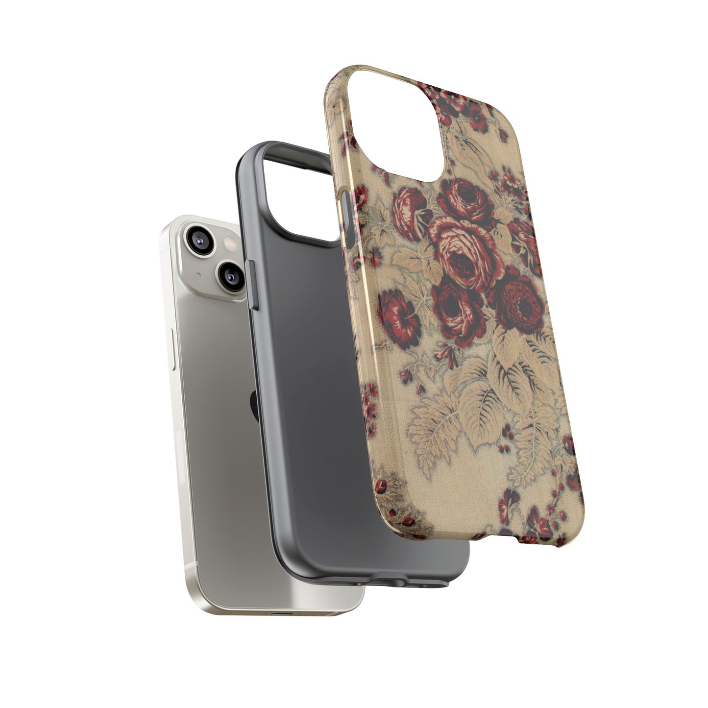 Red Roses Vintage iPhone Case