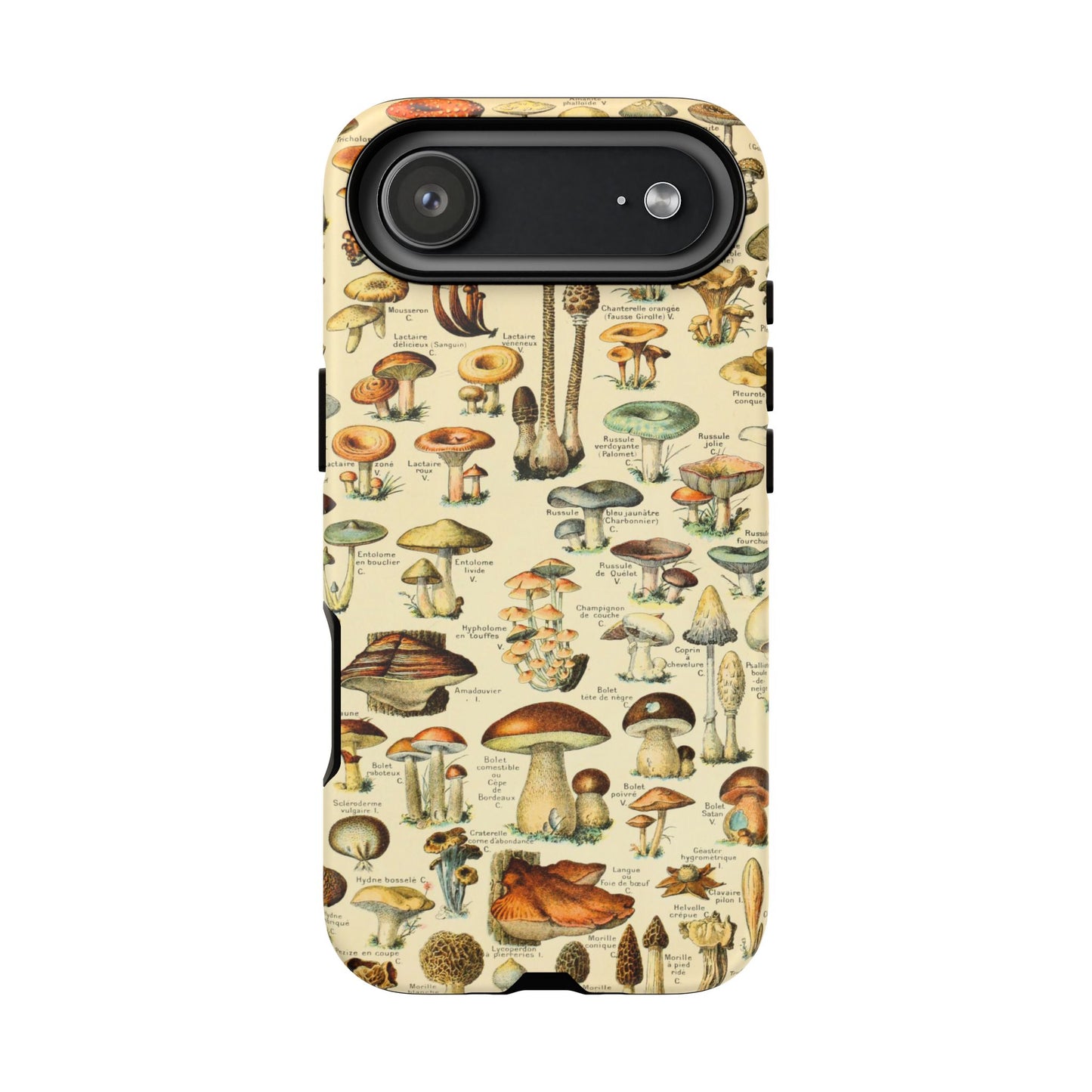 Mushrooms Vintage Field Guide iPhone Case