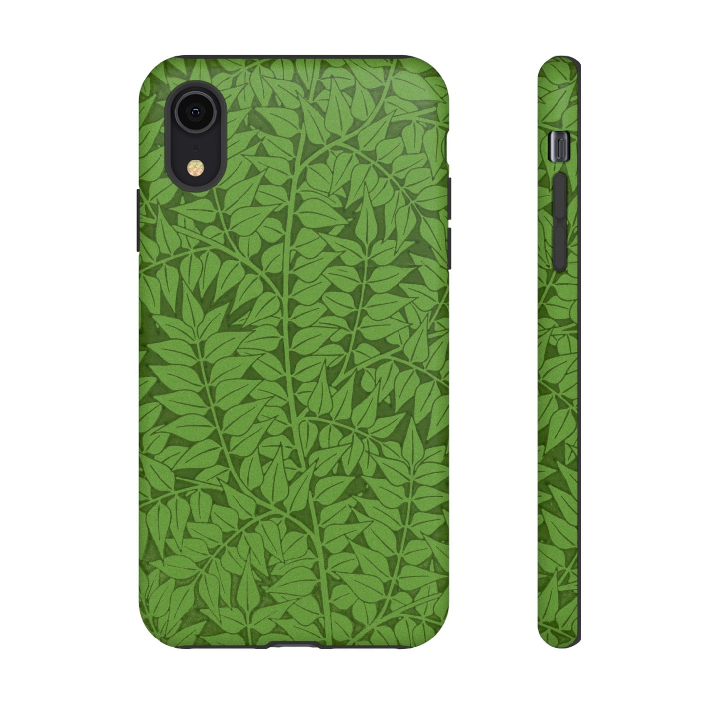 Antique Green Branch Pattern by William Morris iPhone Case