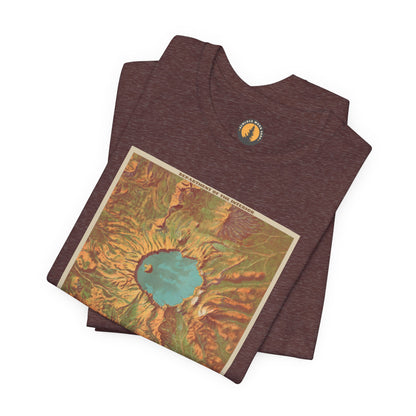 Crater Lake Vintage Map Tee