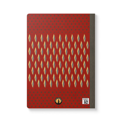 Retro Red Skiing Notebook | Vintage Winter Sports Softcover Travel Journal