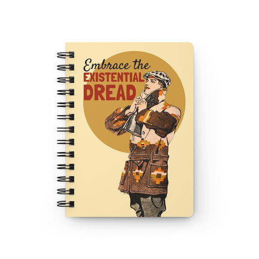 Embrace the Existential Dread | Retro Art Spiral Notebook