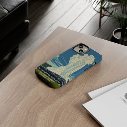 Yellowstone National Park Retro iPhone Case