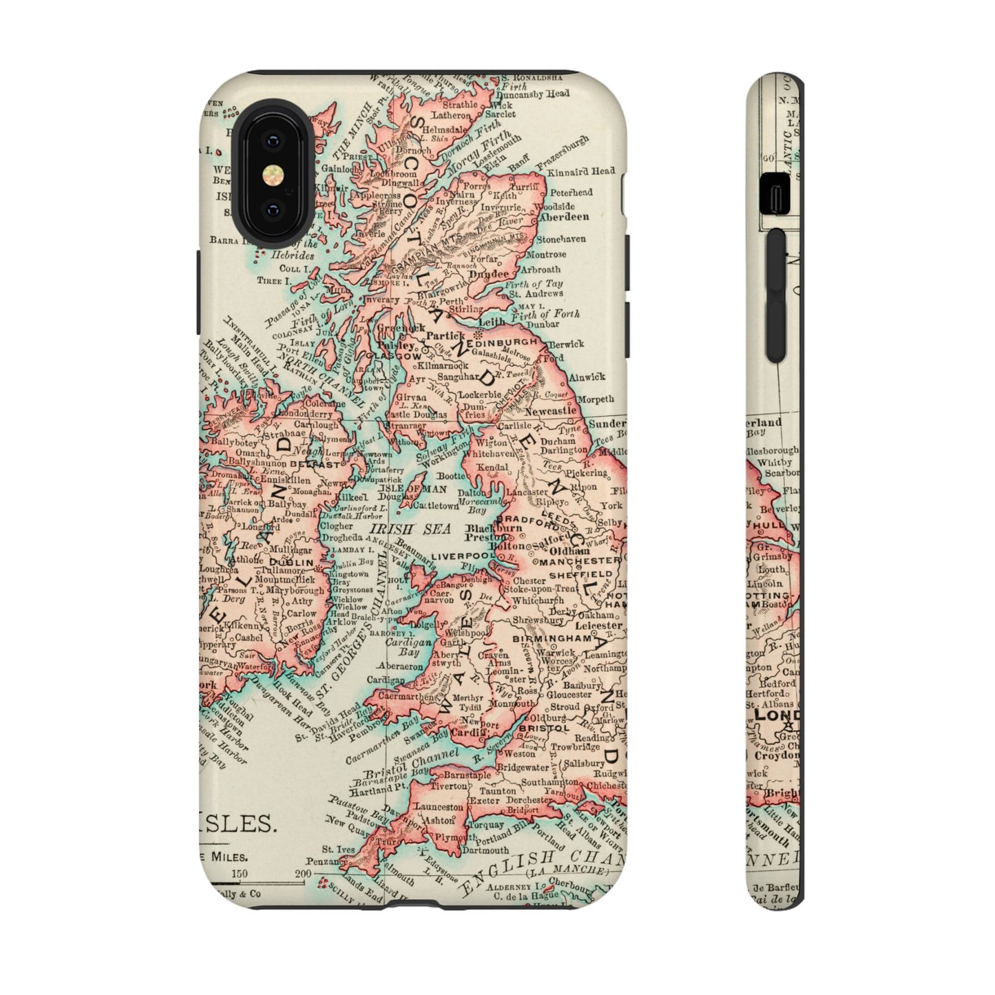 British Isles Vintage Map iPhone Case