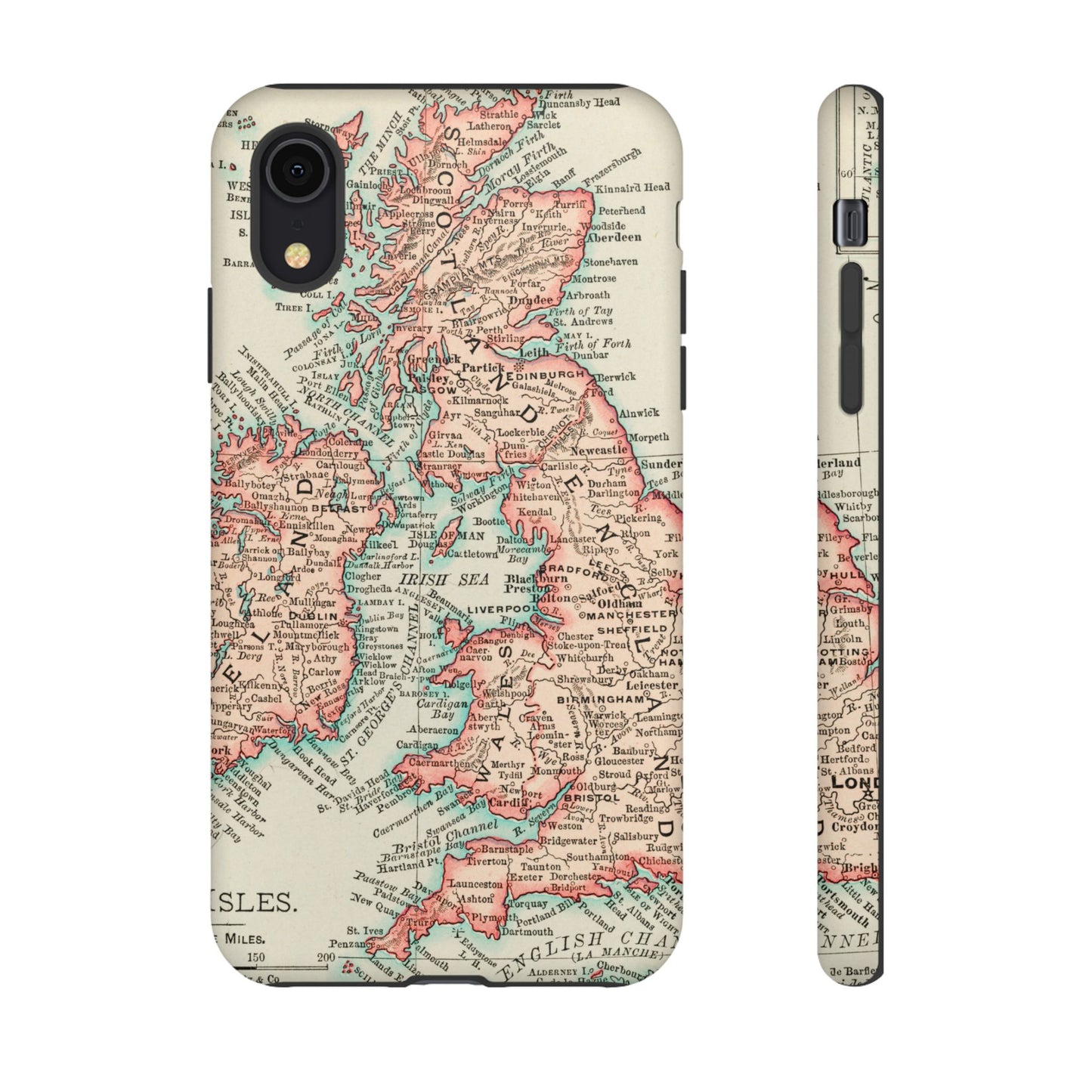 British Isles Vintage Map iPhone Case