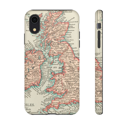 British Isles Vintage Map iPhone Case