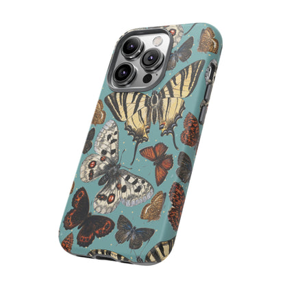 Butterflies Vintage Illustration iPhone Case