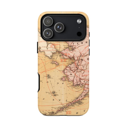 Alaska Territory Antique Map iPhone Case