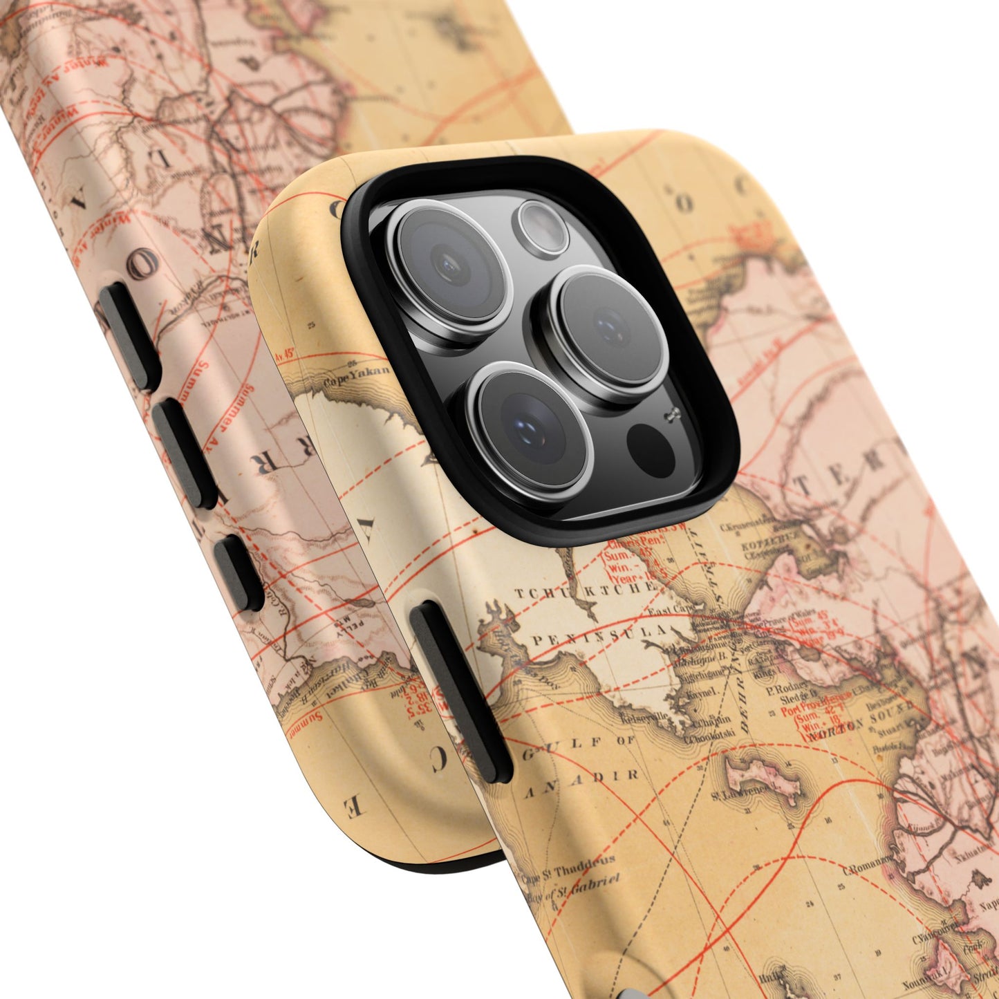 Alaska Territory Antique Map iPhone Case